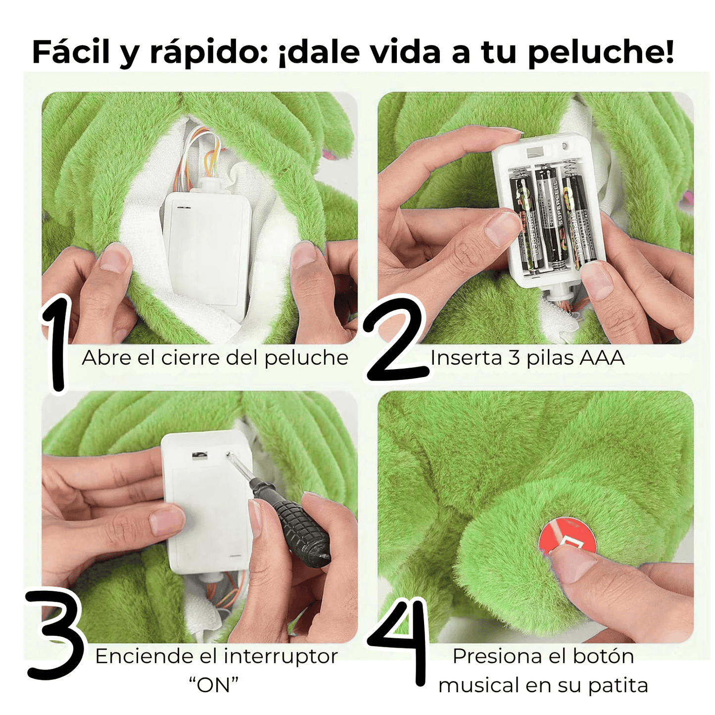 peluche inspirado en el Grinch