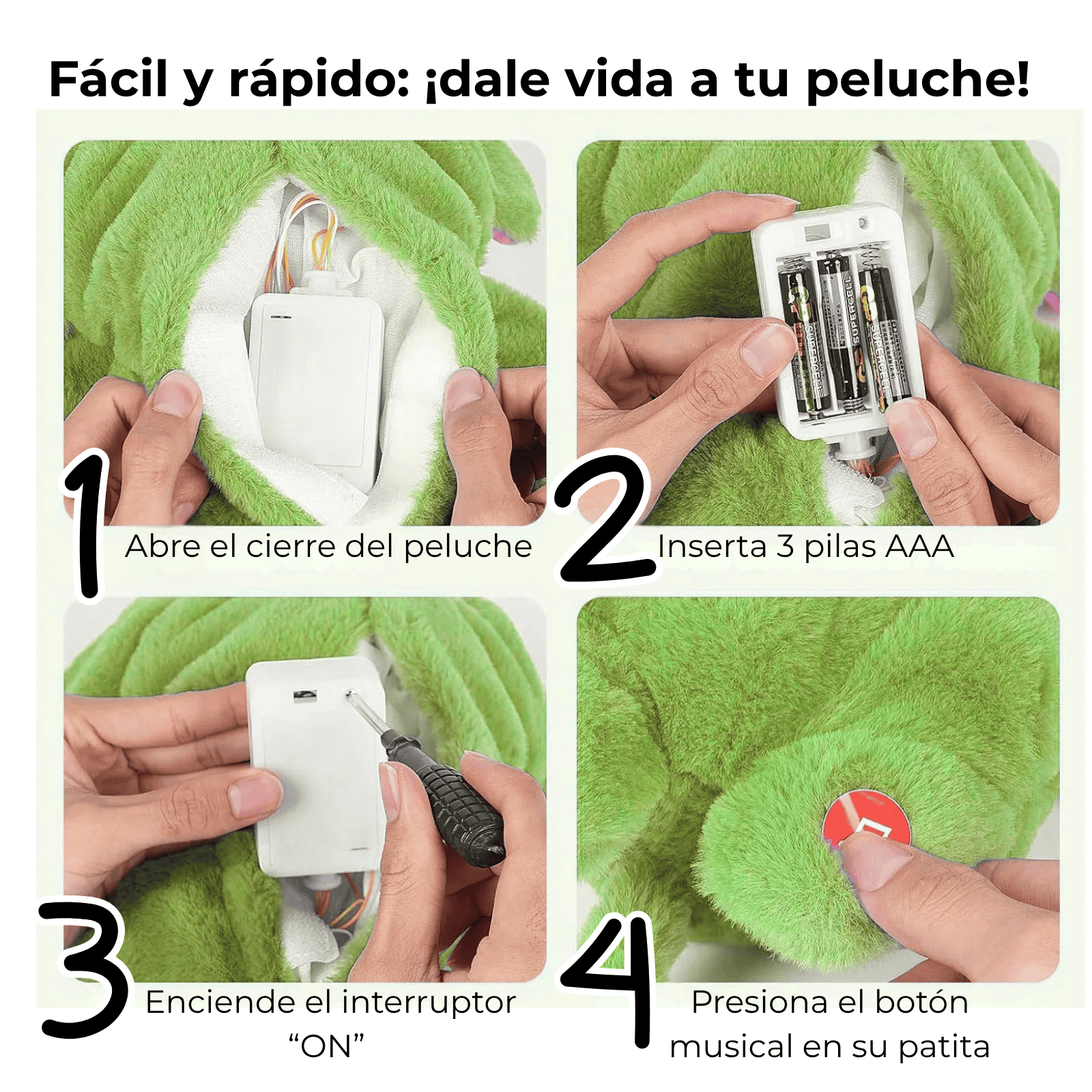 peluche inspirado en el Grinch