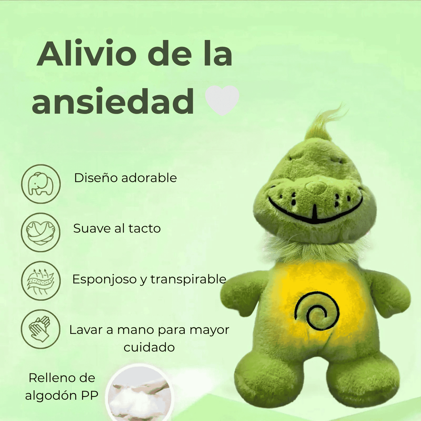 peluche inspirado en Grinch